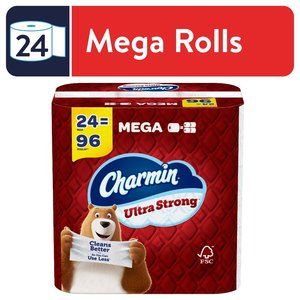 Charmin Ultra Strong Toilet Paper, 24 Mega Rolls